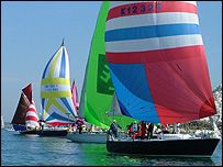 Sailing in the Solent