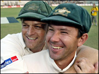 رکی پونٹنگ اور ایڈم گلکرسٹ