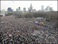 पोप को श्रद्धांजलि