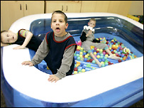 Děti v léčebně v Rábech