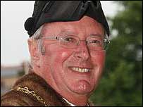 Roy Waller in his sheriff's robes.