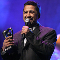 Khaled with his Planet Award. Click to launch the media console.