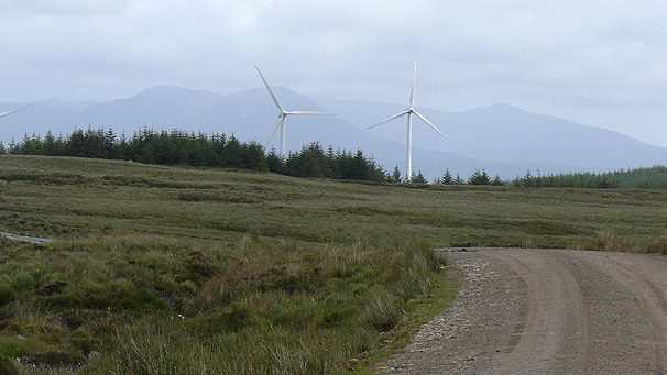 Wind turbines at Deucheran Hill