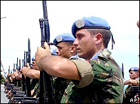 Doğu Timor'daki BM askerleri