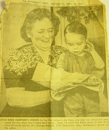 Mary Jane and her grandson Eddie Humphreys