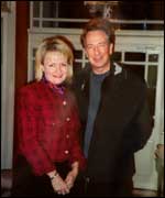 Jo with Alan Rickman