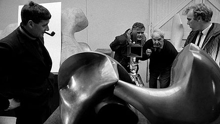 John Read making a film about Henry Moore
