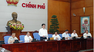 Chính phủ lắng nghe các cựu lãnh đạo (Ảnh của website chính phủ)