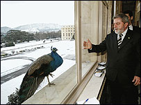 Lula visita sede da ONU em Genebra (Foto: AP)