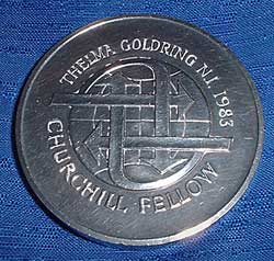 Thelma Goldring NI 1983. Churchill Fellow