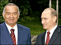 Hai ông Karimov và Putin