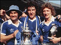 Mick Mills, Brian Talbot, Clive Woods