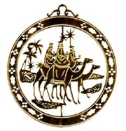 Christmas decoration showing the three kings