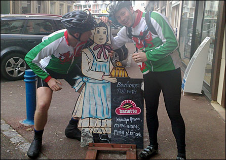 The boys make friends with the Parisian locals