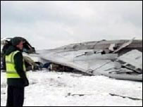 Hình ảnh mảnh vỡ của máy bay