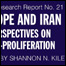 روی جلد کتاب 'اروپا و ايران، چشم اندازهايی در مورد پيمان منع گسترش سلاح های هسته ای'