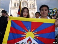 Ato pró-Tibete na quinta-feira em Paris