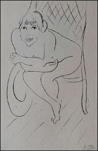 Obra 'Nu em Cadeira de Balanço', de Matisse (foto: Divulgação/Polícia de Berlim)