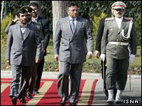 مشرف و احمدی نژاد در تهران فوریه 2007