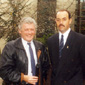 Jackie and former Liverpool goalkeeper, Bruce Grobbelaar
