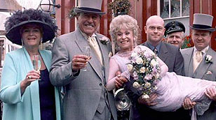Peggys wedding to Frank Butcher