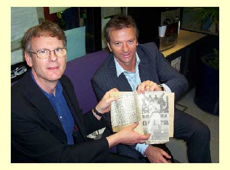 Steve Waugh meets Roger Hermiston