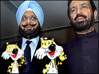 रणधीर सिंह और सुरेश कलमाडी