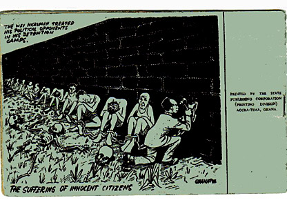 cartoon depicting an abused chain-gang