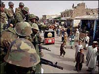 Tropas afegãs em Candahar