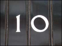 The door of 10 Downing Street