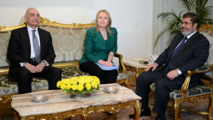 مرسی و کلینتون