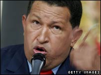 O presidente da Venezuela, Hugo Chávez
