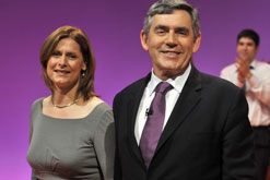 Sarah and Gordon Brown