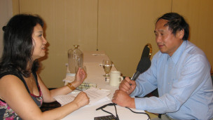 王军涛博士接受BBC记者嵇伟采访