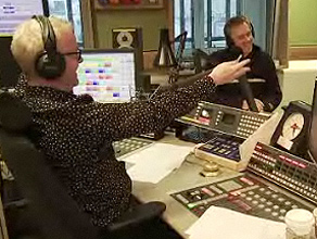 Chris and Jonny in the studio