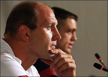 Lawrence Dallaglio and Andrew Sheridan