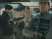 Kabil'deki Afgan askerleri