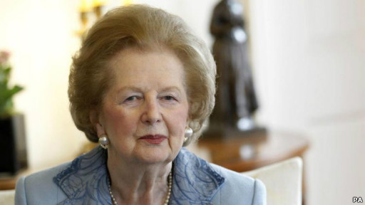 撒切尔夫人2010年6月8日在唐宁街10号