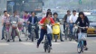 People on bikes - Beijing.