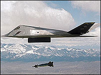 F117 Nighthawk Stealth aircraft 