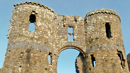 Photograph of castle ruins