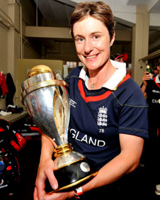 Claire Taylor World Cup win 2009. Copyright: Christopher Lee.