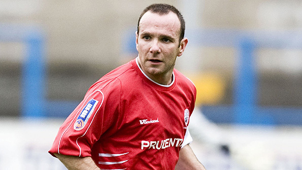 Ian Harty, seen here in his Stirling Albion days, scored Annan's second against Stranraer. Photo: SNS.