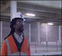 Raymond Henry singing on site