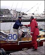 Ivan and Robin on boat