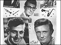 Buddy Holly, Des O'Connor and Gary Miller