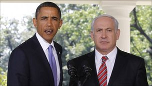 US President Barack Obama and Israeli PM Benjamin Netanyahu 