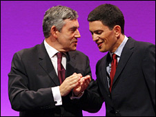 Gordon Brown and David Miliband