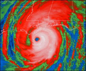कैटरीना तूफ़ान का केंद्र