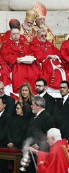 Cardinals and guests at John Paul II's funeral service in Rome. Photo by Ricardo Stuckert for Agência Brasil
